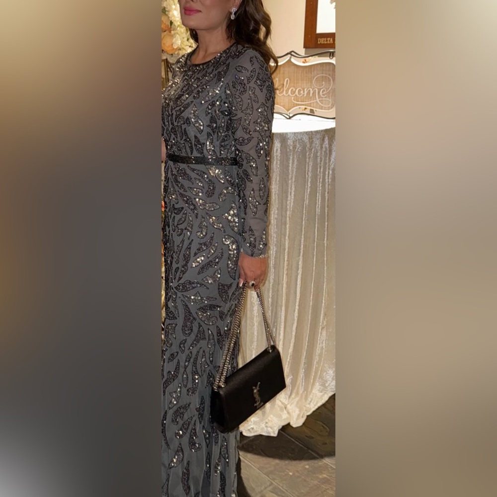 Silver gray dress by macdugal were once